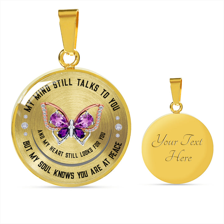 KEEPSAKE Butterfly Necklace  | CIRCLE | - CartEpic